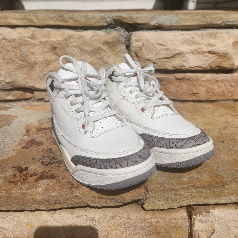Kids White and Gray Sneakers